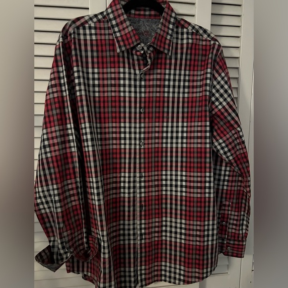 Tasso Elba men’s button down shirt. Sz XL (17-17.5) 100% cotton. - Picture 1 of 6